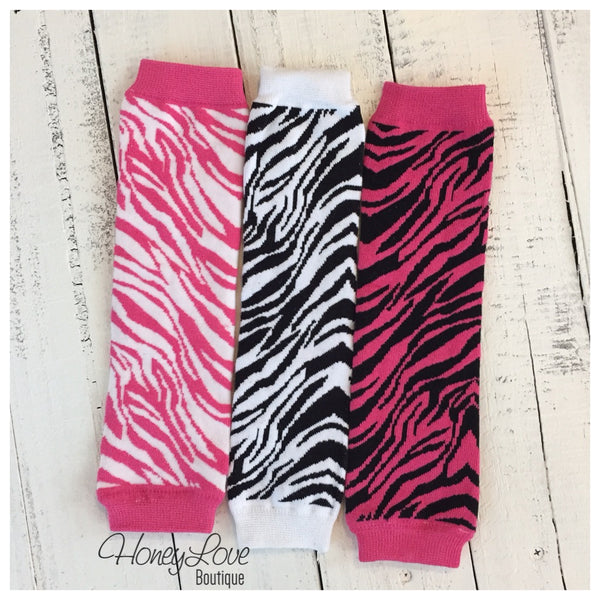 SALE!! Zebra Print Leg Warmers HoneyLoveBoutique