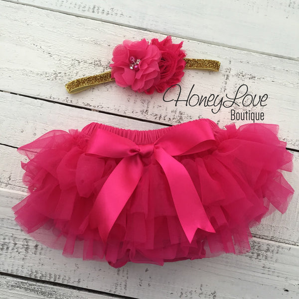 PERSONALIZED Name Outfit - Rose Gold Glitter and Vintage Pink