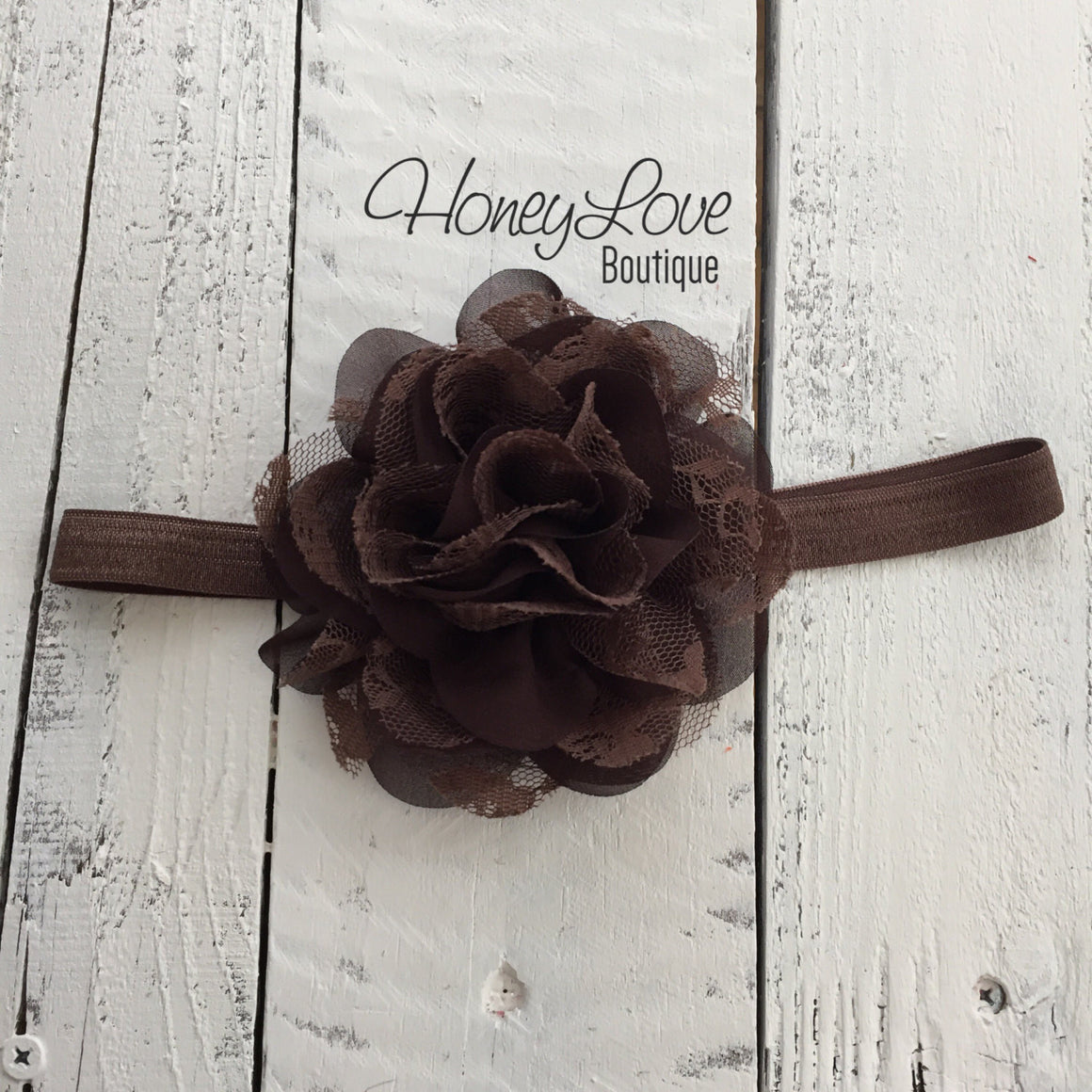 Thanksgiving Fall Halloween outfit - Brown flower headband and leg warmers - HoneyLoveBoutique
