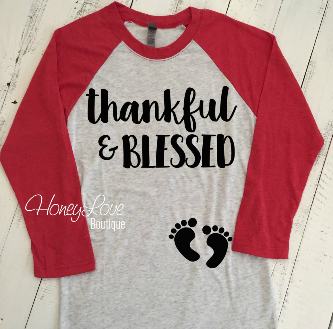 thankful & BLESSED Pregnancy Announcement - HoneyLoveBoutique