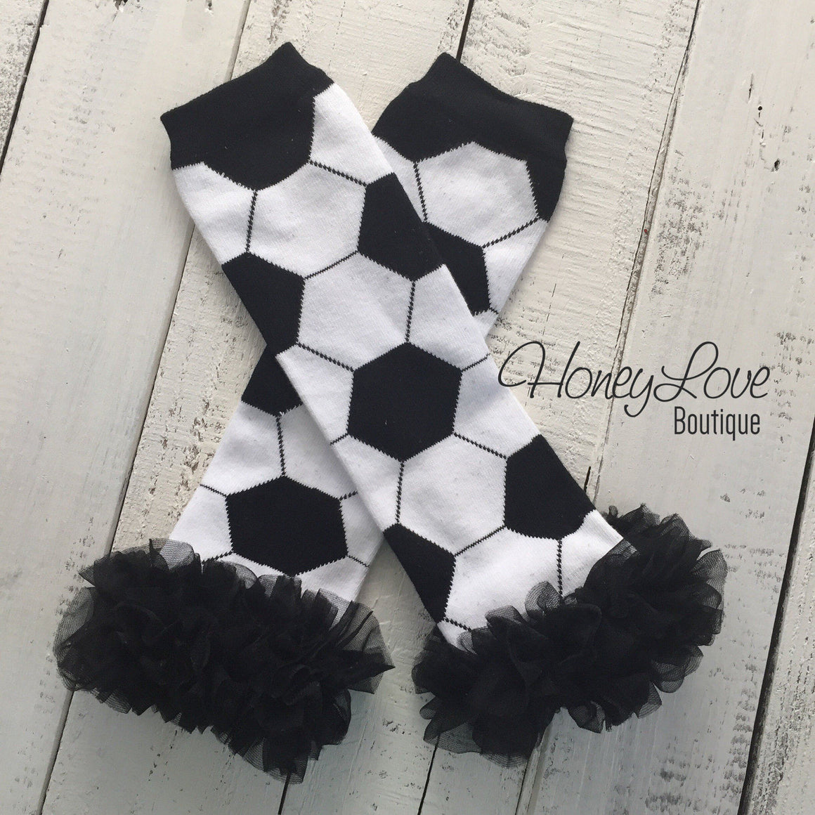 Leg Warmers - Soccer Ball - HoneyLoveBoutique