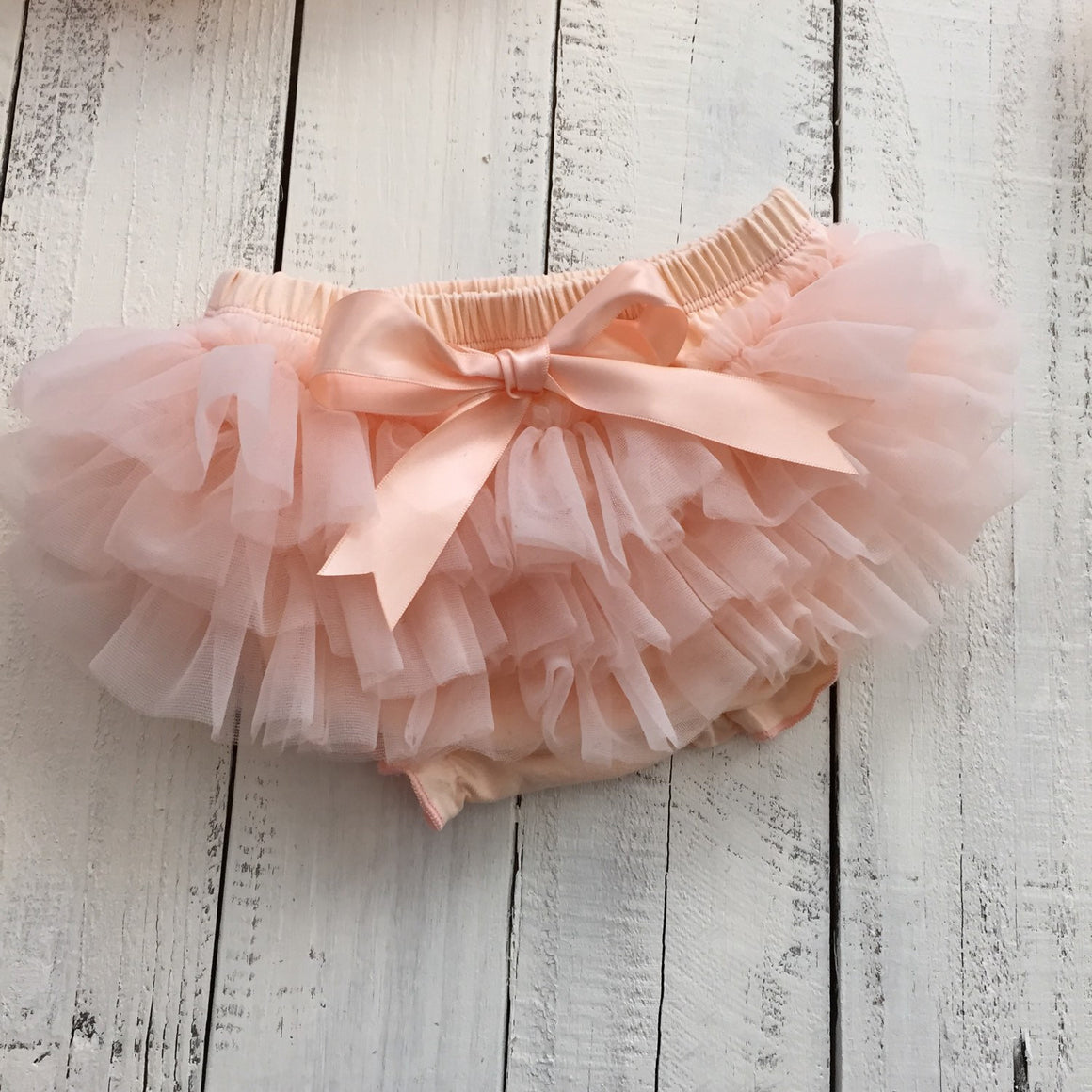 Peach - Pettiskirt - Tutu Skirt Bloomer - Ruffle Bottom Bloomer - HoneyLoveBoutique