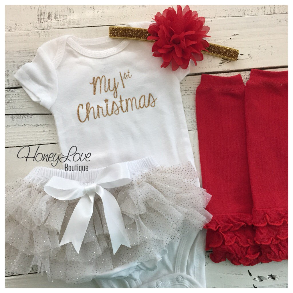 baby's first christmas dress Baby's First Christmas Outfits Baby Beau and Belle